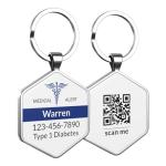 DISONCARE QR Code Medical Alert ID Tag