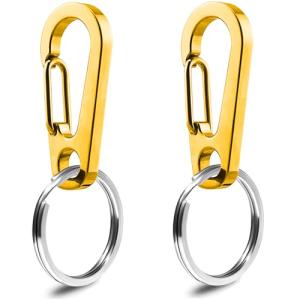 IVIA Pet Dog Tag Clips - 2 Pack, Stainless Steel