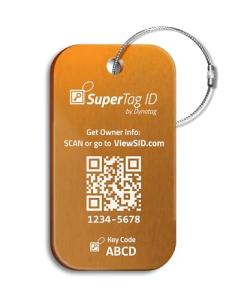 Dynotag® Smart Metal Pet ID Tag with Steel Loop