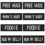 AUROTH Glow-in-the-Dark Dog Vest Patches 8-Pack