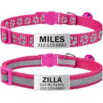 Personalized Reflective Cat Collar with Name Tag