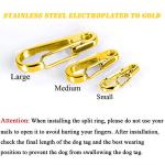 IVIA Pet Dog Tag Clips - 2 Pack, Stainless Steel