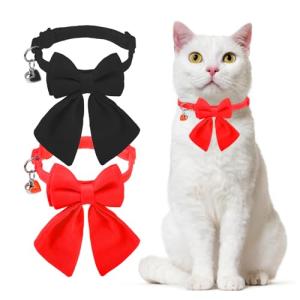 Cute Breakaway Cat Collar Bowtie Set, 2 Pack