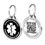 ESA Pet ID Tag with QR Code for Pets