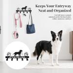Heavy Duty 5-Hook Dog Leash Wall Holder