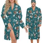 Custom Bathrobe with Pet Faces - Perfect Gift