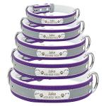 Personalized Reflective Dog Collar and Leash Set