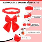 Cute Breakaway Cat Collar Bowtie Set, 2 Pack