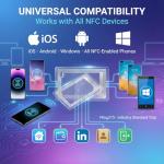 NFC Tag Stickers for Smartphone Identification (30 Pack)