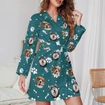 Custom Bathrobe with Pet Faces - Perfect Gift