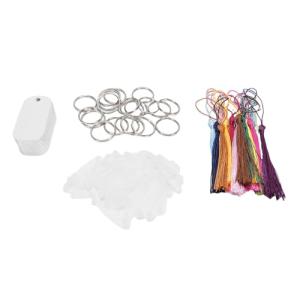 DIY Blank Dog Tags with Clamps and Tassels