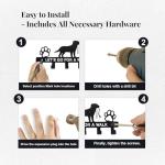 Heavy Duty 5-Hook Dog Leash Wall Holder