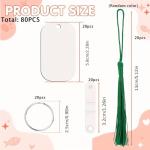 DIY Blank Dog Tags with Clamps and Tassels