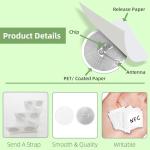 50 NFC Stickers NTAG215 for Pet Identification