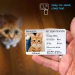 Emergency Pet ID Card with Home Alone Instructions