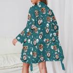 Custom Bathrobe with Pet Faces - Perfect Gift