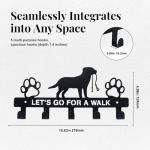 Heavy Duty 5-Hook Dog Leash Wall Holder