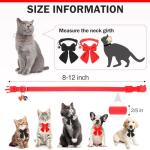 Cute Breakaway Cat Collar Bowtie Set, 2 Pack