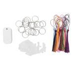 DIY Blank Dog Tags with Clamps and Tassels