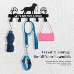 Heavy Duty 5-Hook Dog Leash Wall Holder