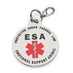 Double-Sided ESA Tag for Small Breeds - Red