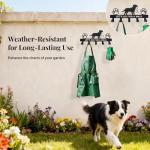 Heavy Duty 5-Hook Dog Leash Wall Holder