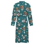 Custom Bathrobe with Pet Faces - Perfect Gift
