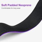 Personalized Purple Dog Collar with Engraved ID Tag