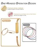 Gold Key Ring Clip Set for Pets and Gear
