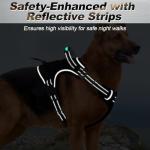 Personalized Tactical Dog Harness with Reflective Detail