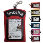 Service Dog ID Card Pouch with Zippered Pocket