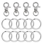Penta Angel Dog Tag Clips with Key Rings - 4 Pack