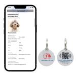 RexID QR Code Dog Tag with Online Profile