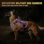 Heavy Duty Tactical Dog Harness with Patches