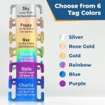 Personalized Reflective Dog Collar with Engraved ID Tag