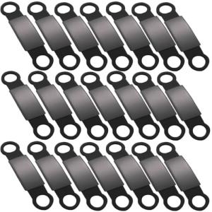 21 Pack Slide-On Pet ID Tags for Dogs & Cats