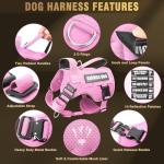 Heavy Duty Tactical Dog Harness with Patches
