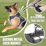 Tactical Vest Harness and Leash for Service Dogs