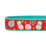 Blueberry Pet Christmas Snowman Dog Leash with Bowtie