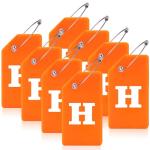 8 Pack Bendable Luggage Tags with Initials
