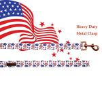 Patriotic American Flag Dog Leash with Soft Handle
