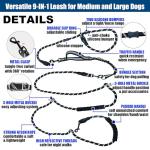Hands-Free Bungee Dog Leash with Padded Handles