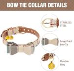 Kooltail Small Dog Collar and Leash Set with Bowtie