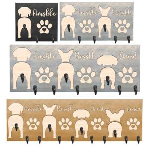 Custom Dog Leash Holder with Name & Design