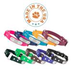 Personalized Waterproof Dog Collar with Nameplate - Orange