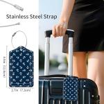 Cute PU Leather Luggage Tags - 2 Pack