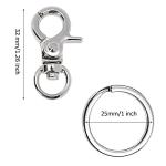 Penta Angel Dog Tag Clips with Key Rings - 4 Pack