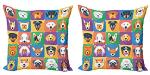 Dog Breed Throw Pillow Covers - Set of 2