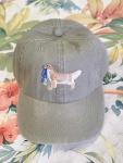 Golden Retriever Embroidered Baseball Cap (Khaki)
