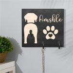 Custom Dog Leash Holder with Name & Design
